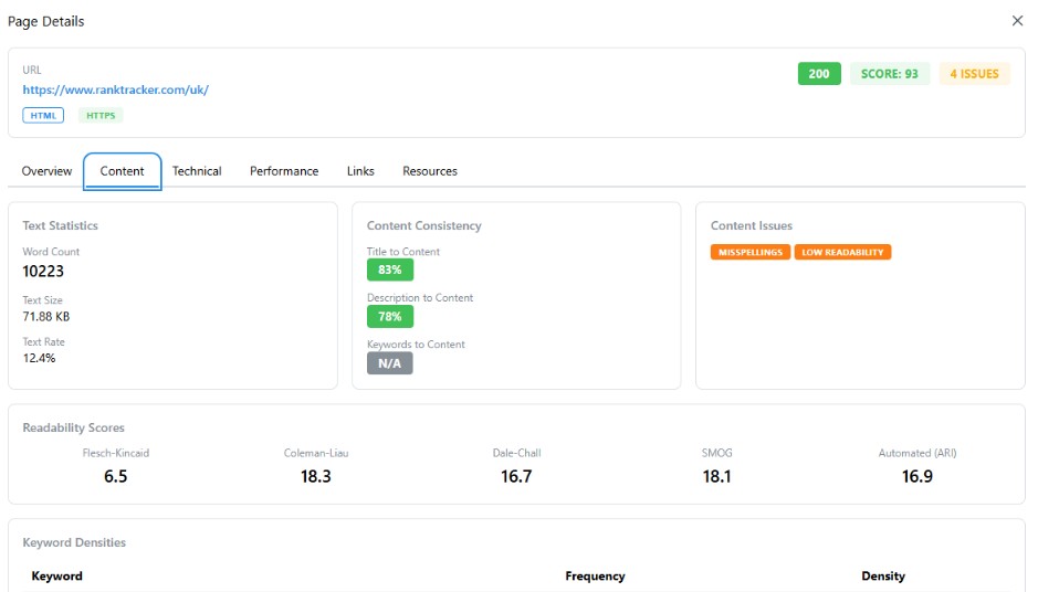 On-page click paths