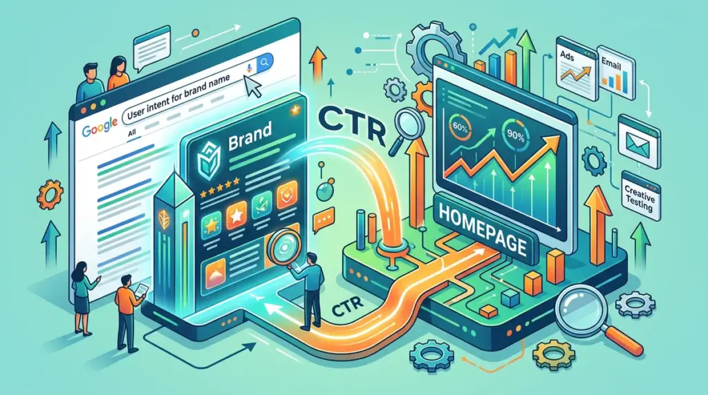 Homepage CTR Optimization for Branded Searches